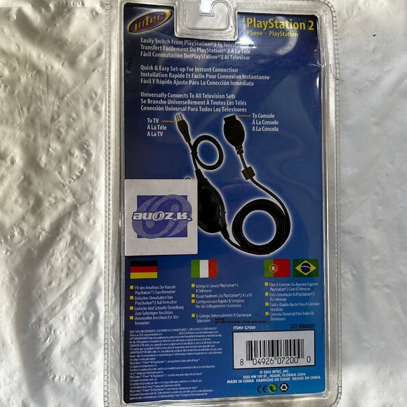 INTEC Playstation 2 RFU ADAPTOR PS2 New sealed - Picture 2 of 7